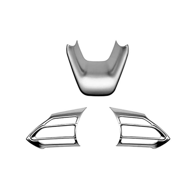 for Aqua/prius C 2020 2021 Car Abs Silver Interior Steering Wheel Cover Trim Moldings