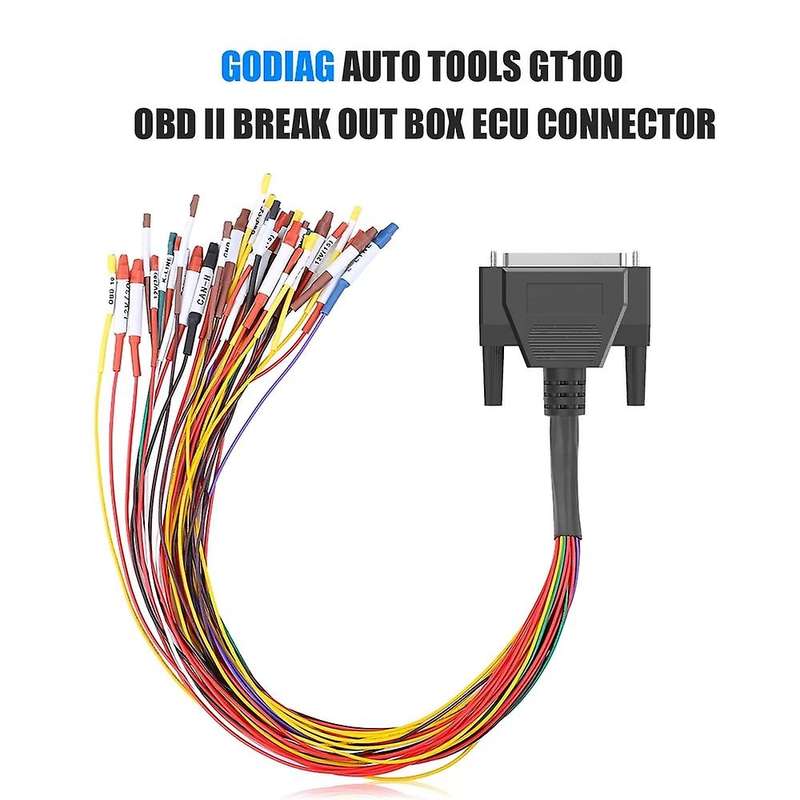 for AUTO TOOLS GT100 OBD II Break Out Box ECU Connector Jumper Cable for GT100