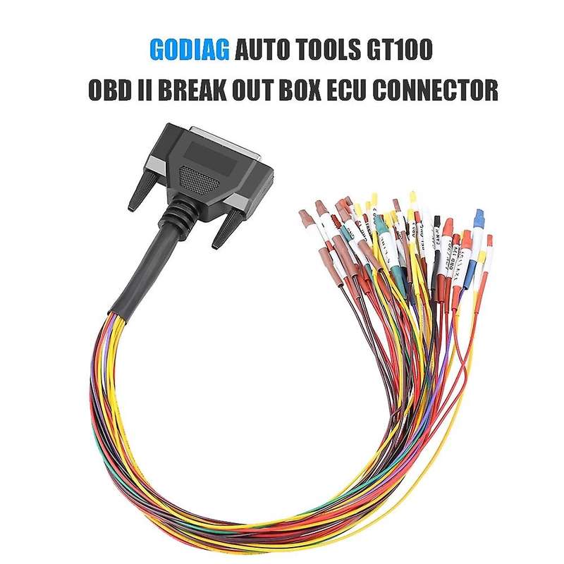 for AUTO TOOLS GT100 OBD II Break Out Box ECU Connector Jumper Cable for GT100