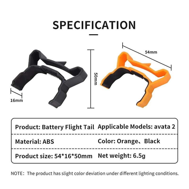 for AVATA 2 Flight Tail to Reduce Drag Airflow for AVATA 2 Tail Fixed Support Accessories Black