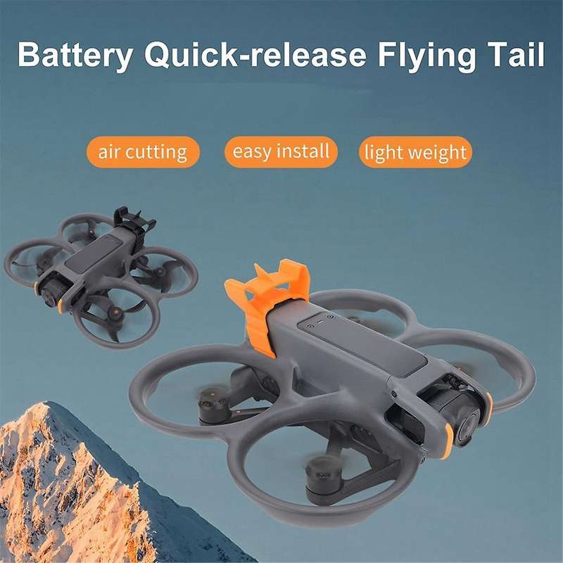 for AVATA 2 Flight Tail to Reduce Drag Airflow for AVATA 2 Tail Fixed Support Accessories Orange