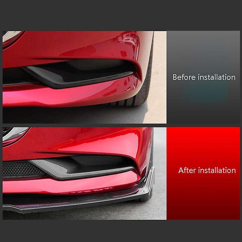 for Axela Sedan Bp 2019 2020 Car Carbon Fiber Front Fog Light Lamp Cover Trim Molding Bezel Garnish