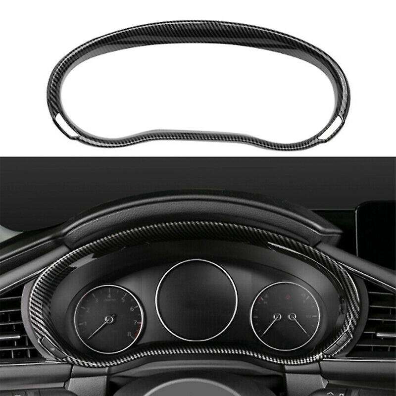 for Axela 3 2019 2020 Carbon Fiber Interior Dashboard Meter Display Frame Cover Trim