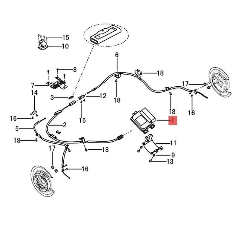for AX7 S29 4806000 Electronic Parking Controller Module Handbrake Motor
