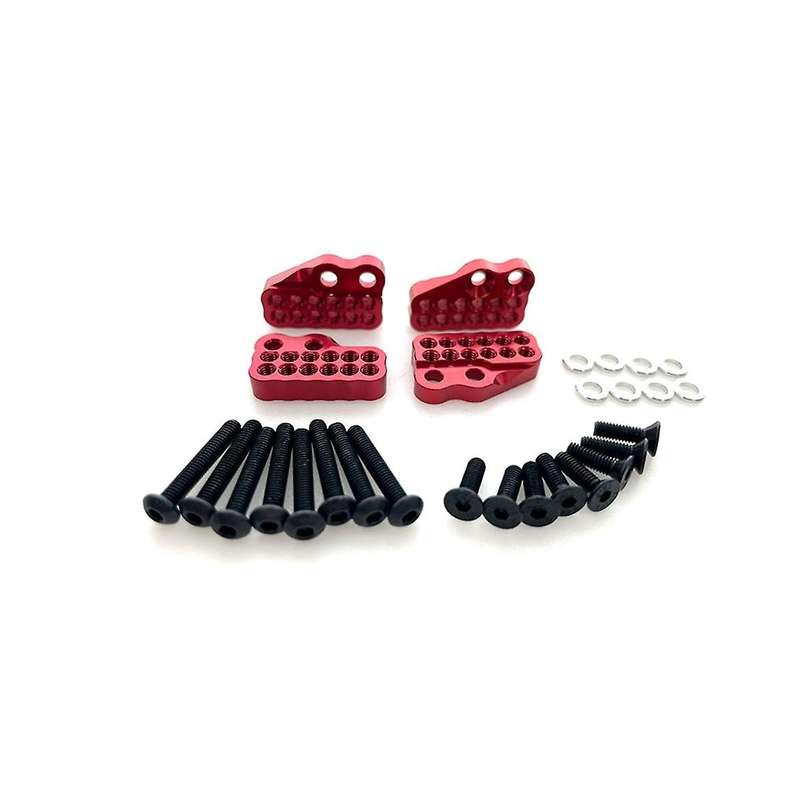 for Axial Capra 1.9 Utb -axi03004 Aluminum Alloy Porous Front and Rear Fixing Code,black