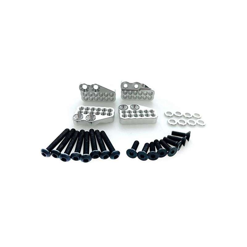 for Axial Capra 1.9 Utb -axi03004 Aluminum Alloy Porous Front and Rear Fixing Code,silver