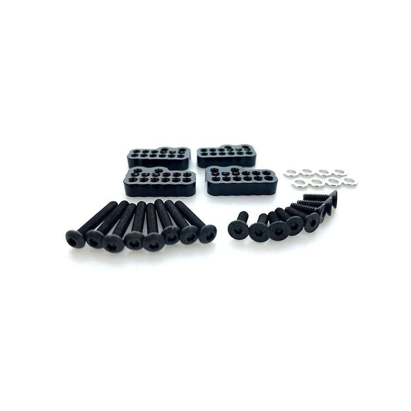 for Axial Capra 1.9 Utb -axi03004 Aluminum Alloy Porous Front and Rear Fixing Code,silver