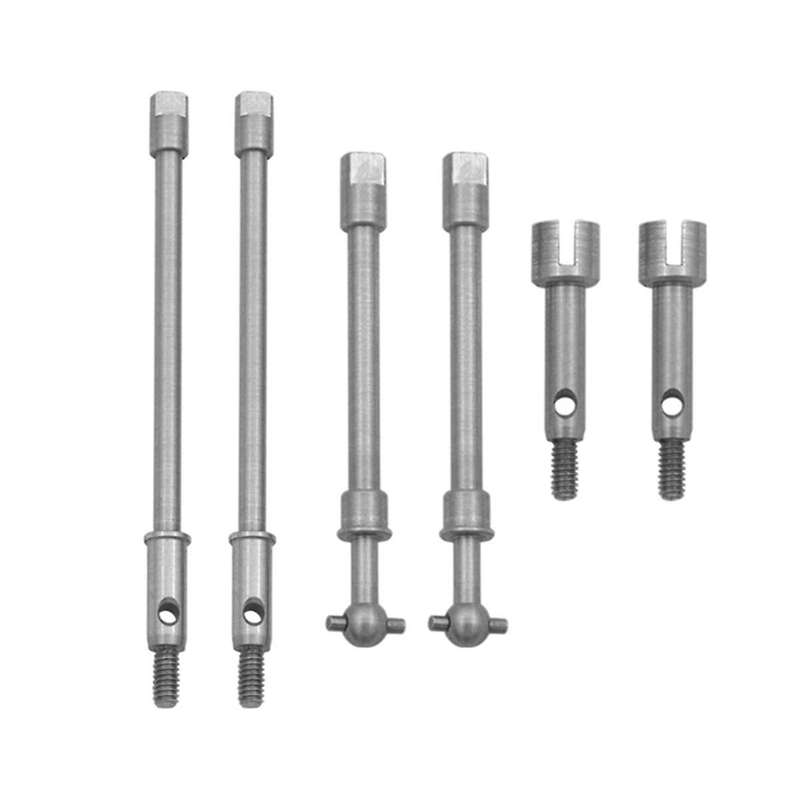 for Axial Scx24 90081 Model Car Front and Rear Steering Drive Shaft CVD Dog Bone Cup Axle Rear Drive