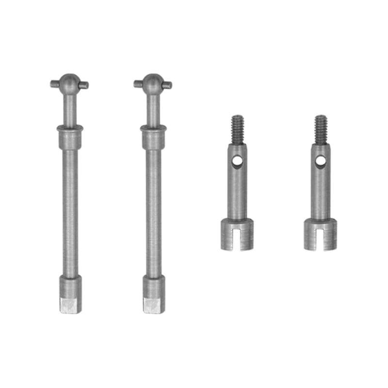 for Axial Scx24 90081 Model Car Front and Rear Steering Drive Shaft CVD Dog Bone Cup Axle Rear Drive