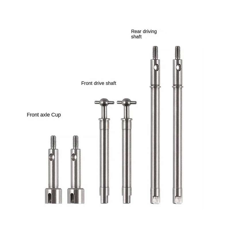 for Axial Scx24 90081 Model Car Front and Rear Steering Transmission Shaft Cvd Dog Bone Cup Axle Re