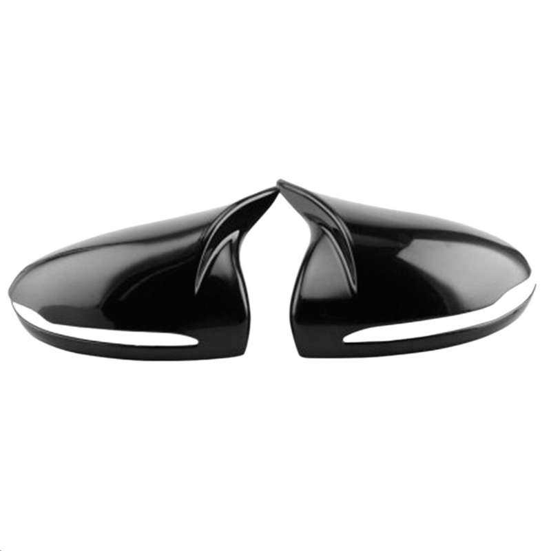 for B C Class W205 W213 W253 Glossy Black ABS Side Rear View Mirror Cover Trim Horned Style