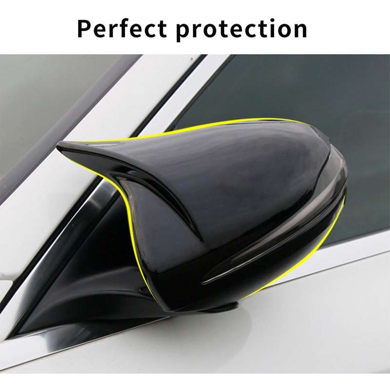 for B C Class W205 W213 W253 Glossy Black ABS Side Rear View Mirror Cover Trim Horned Style