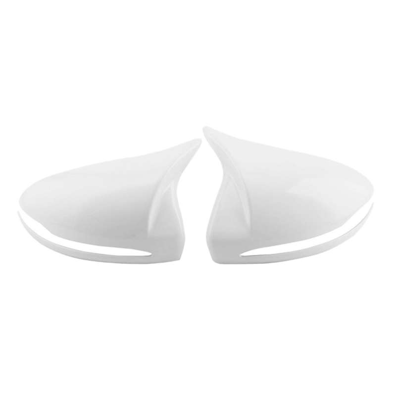 for B C Class W205 W213 W253 Glossy White ABS Side Rear View Mirror Cover Trim Horned Style