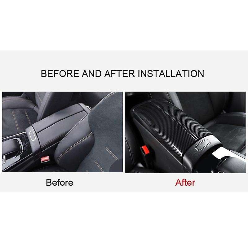 for B Class W247 X247 2019 2020 Silver ABS Car Interior Armrest Box Frame Cover Trim