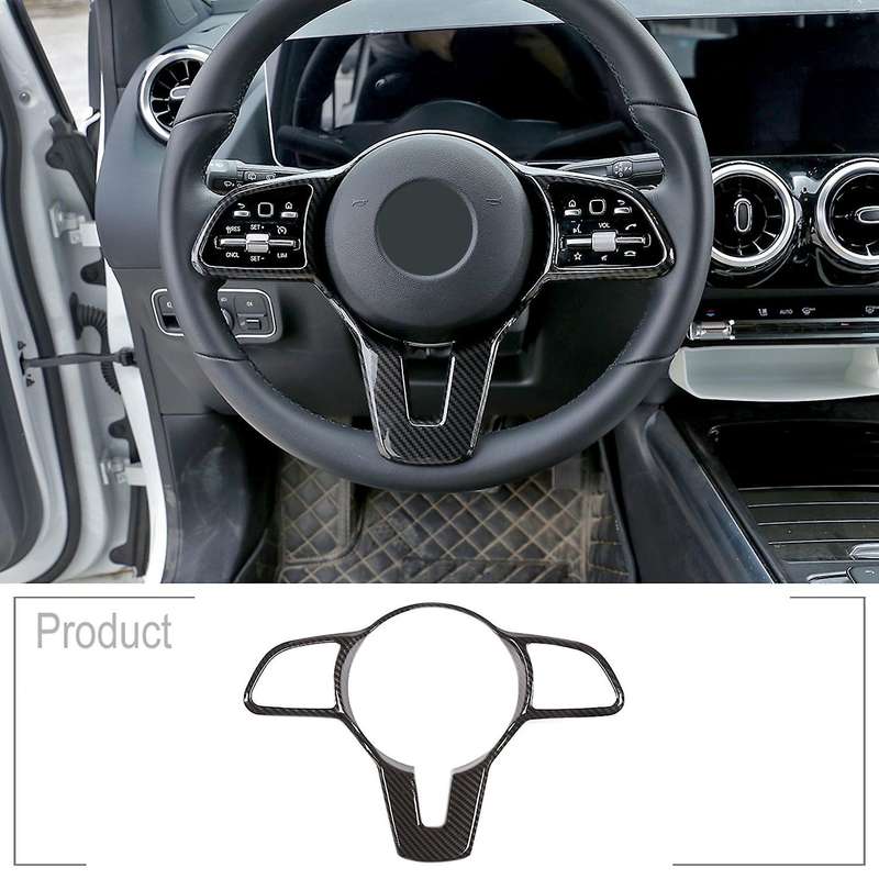 for B Class W247 X247 2019 2020 Carbon Fiber ABS Steering Wheel Frame Panel Trim Decorate Stickers