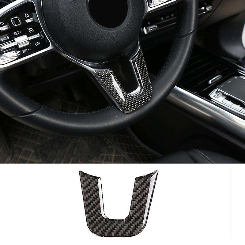 for B Class W247 X247 Carbon Fiber Steering Wheel Decal Decoration Cover Trim Frame Accessories
