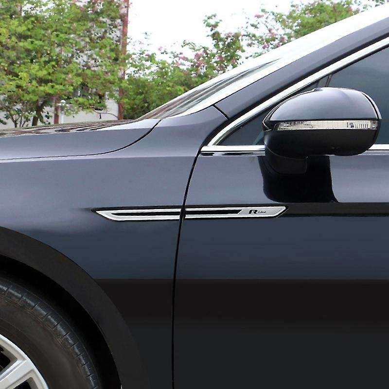 for B8 Chrome Car Side Decoration Sticker Car Trim Accessories