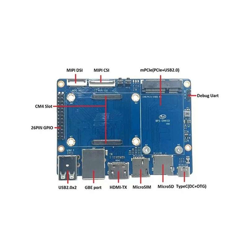 for Banana Pi -cm4 Amlogic A311d for Core Arm -a73 4g Lpddr4 16g Emmc Minipcie Support -compatible