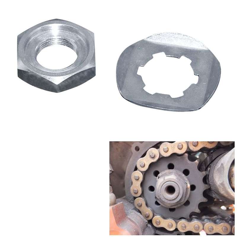 for Banshee Yfz350 Yzf600r Fzs 600 Front Sprocket Nut Lock Washer 90179-18020-00/90215-21239-00