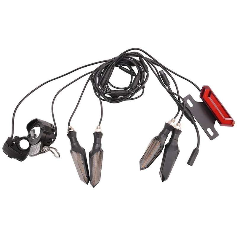 for BBS01 BBS02 Electric Bike 24V/36V/48V Headlight Front Rear Turn Signal Light Brake Light Ebike C