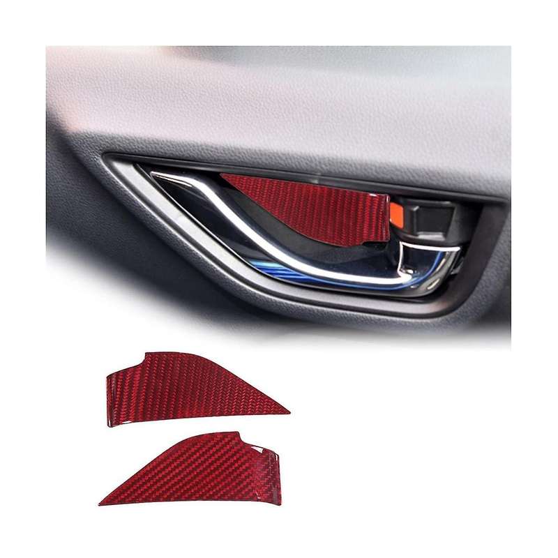for BRZ 2022 Dry Carbon Fiber Car Inner Door Handle Bowl Cover Trim Decoration Sticker Accessories -