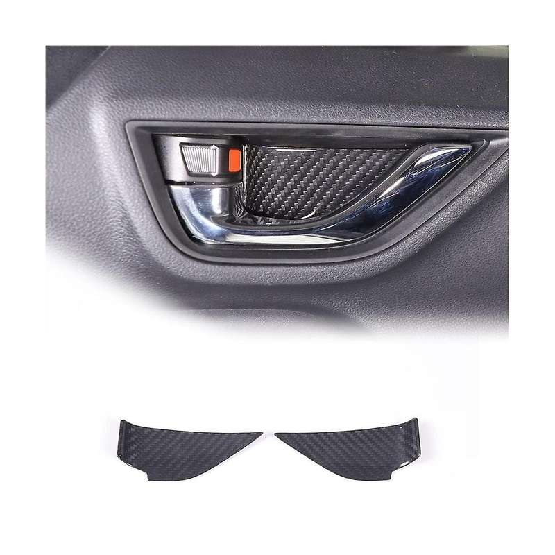 for BRZ 2022 Dry Carbon Fiber Car Inner Door Handle Bowl Cover Trim Decoration Sticker Accessories -