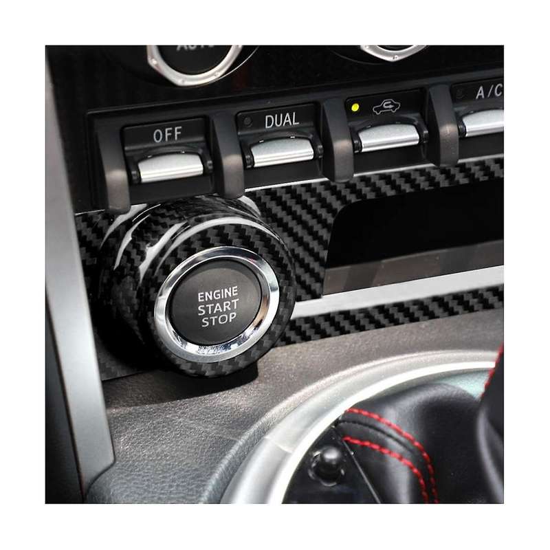 for BRZ 86 2012-2021 Dry Carbon Fiber Car Center Console Start Button Frame Cover Trim Accessories,