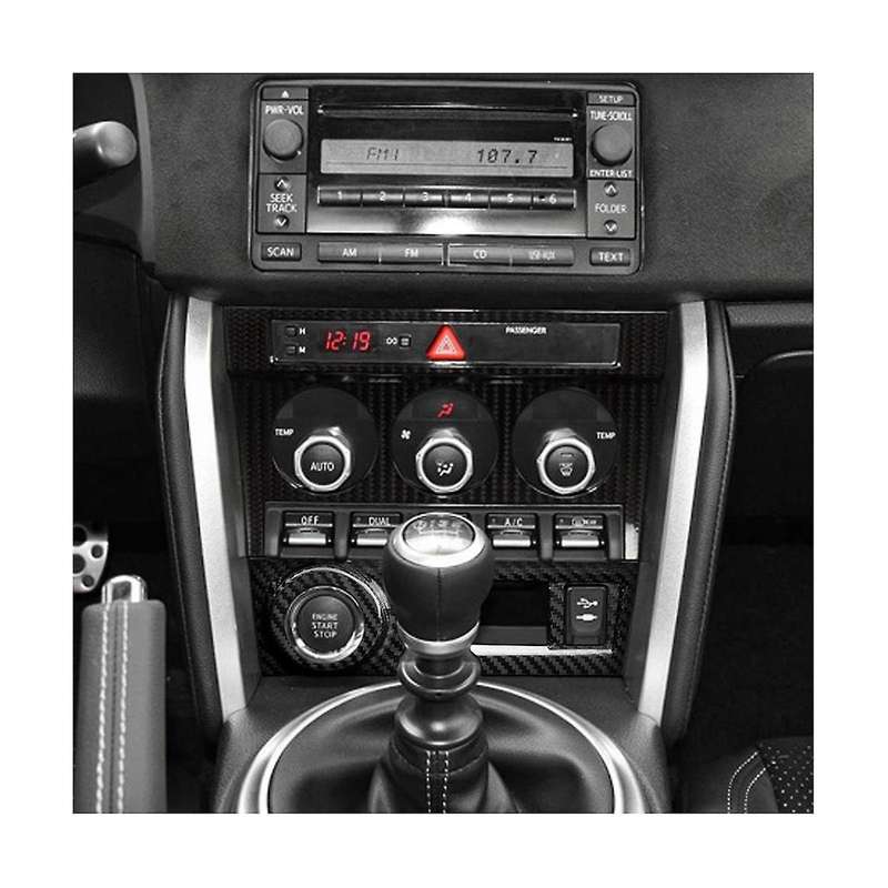for BRZ 86 2012-2021 Dry Carbon Fiber Car Center Console Start Button Frame Cover Trim Accessories,