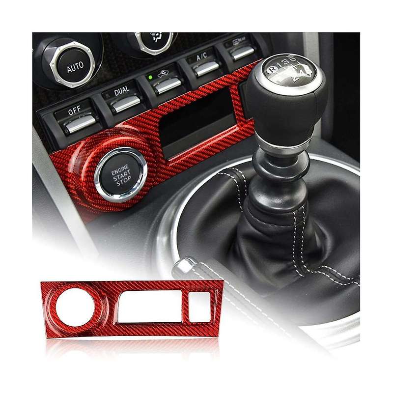 for BRZ 86 2012-2021 Dry Carbon Fiber Car Center Console Start Button Frame Cover Trim Accessories,