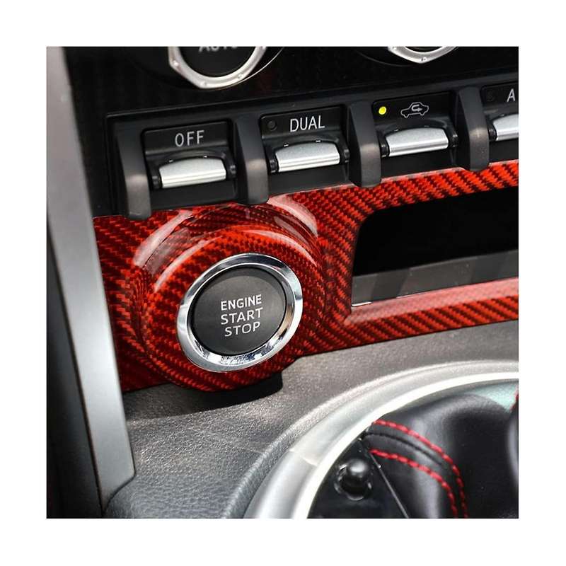 for BRZ 86 2012-2021 Dry Carbon Fiber Car Center Console Start Button Frame Cover Trim Accessories,