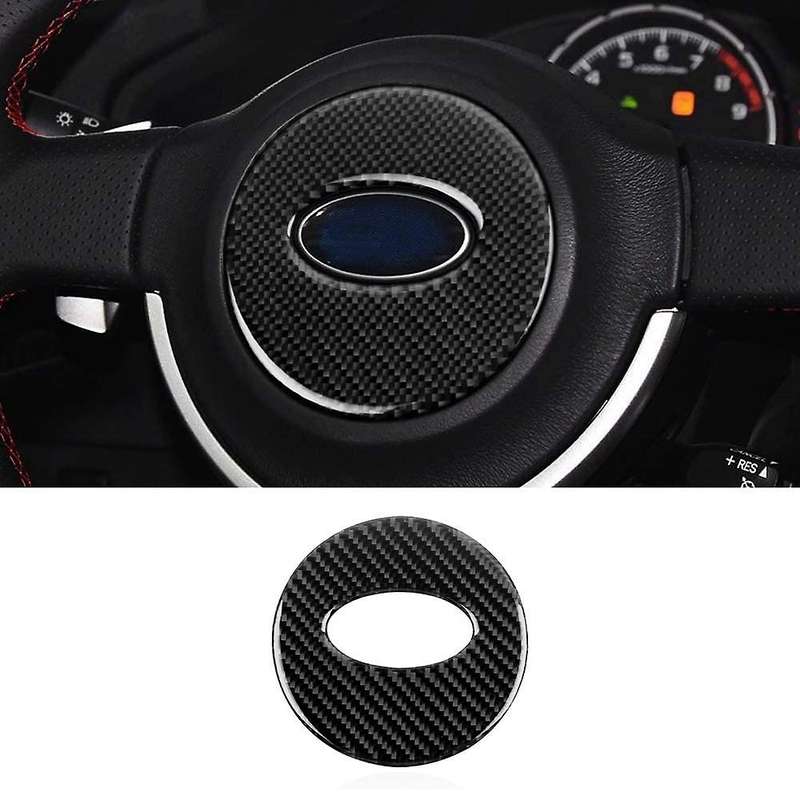 for BRZ 86 2013-2017 Real Carbon Fibre Car Steering Wheel Center Cover Trim Stickers Accessories