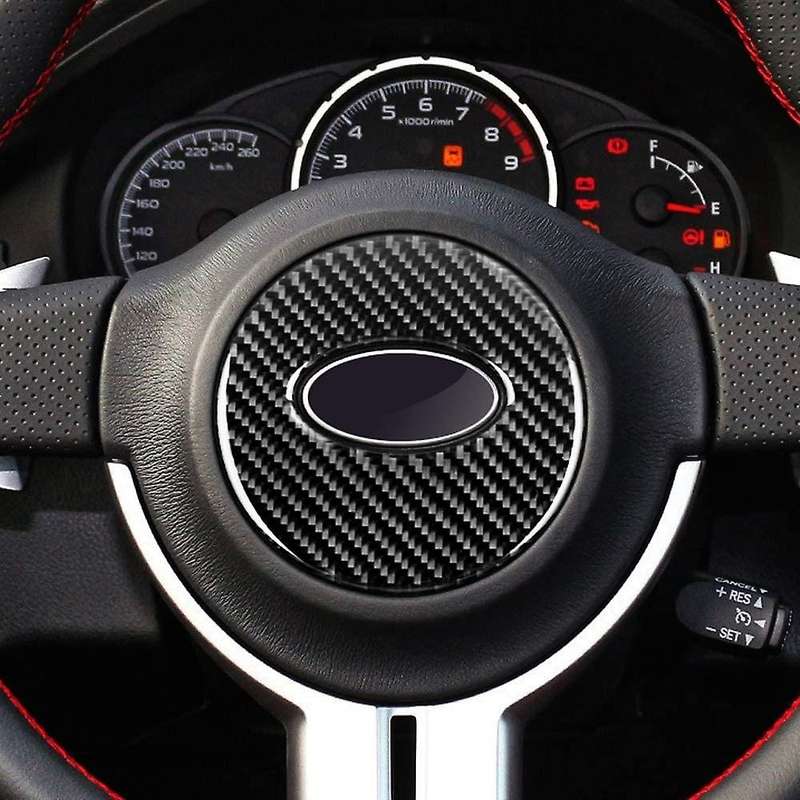 for BRZ 86 2013-2017 Real Carbon Fibre Car Steering Wheel Center Cover Trim Stickers Accessories