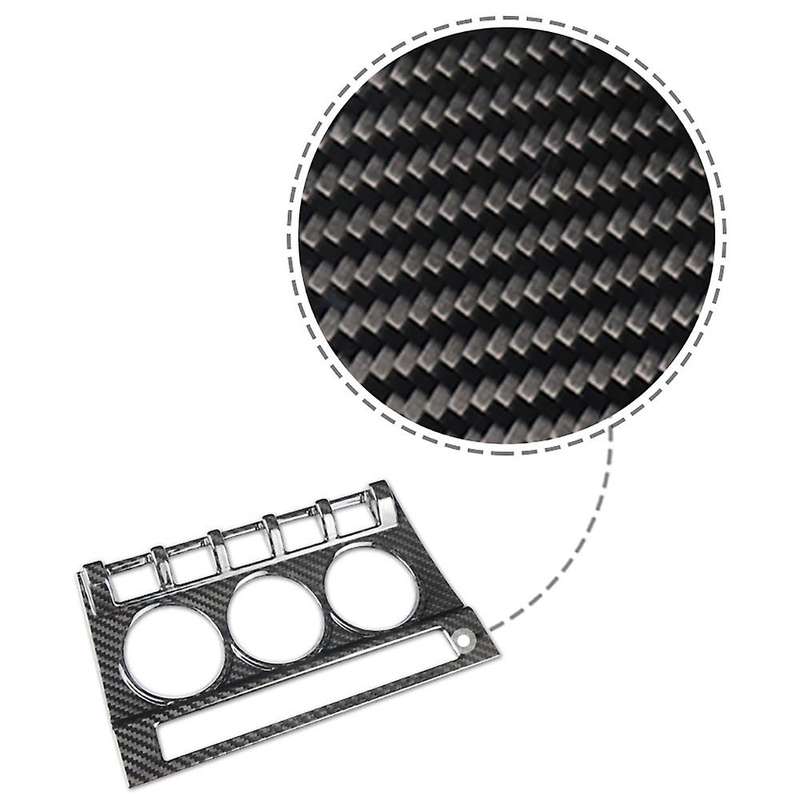 for BRZ 86 AC A/C Warning Light Dashboard Switch Panel Center Console Carbon Fiber Cover Trim Bezel