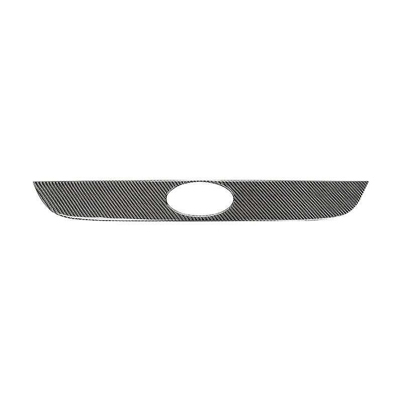 for BRZ 86 Carbon Fiber Rear Car Tail Label Trim Strip Car Exterior Sticker Accessories(Black)