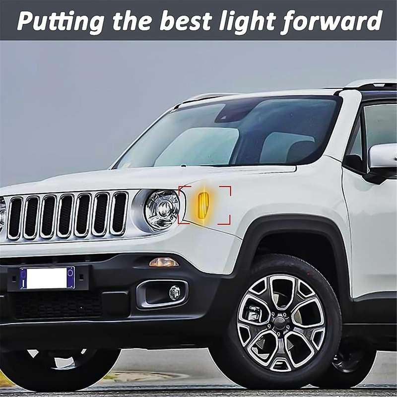 for BU 2014-2021 LED Front Side Marker Light Turn Signal Light Conversion Kit 68256049AA CH2551134