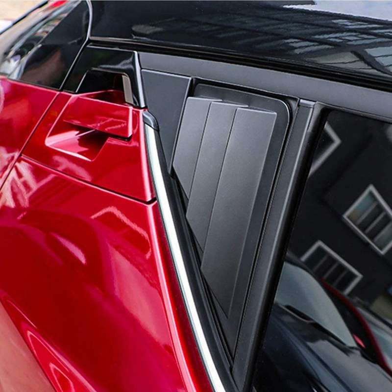 for C- 2016 - 2021 Car Accessories Rear Car Side Window Louvers Vent Cover Trim Auto Decorative