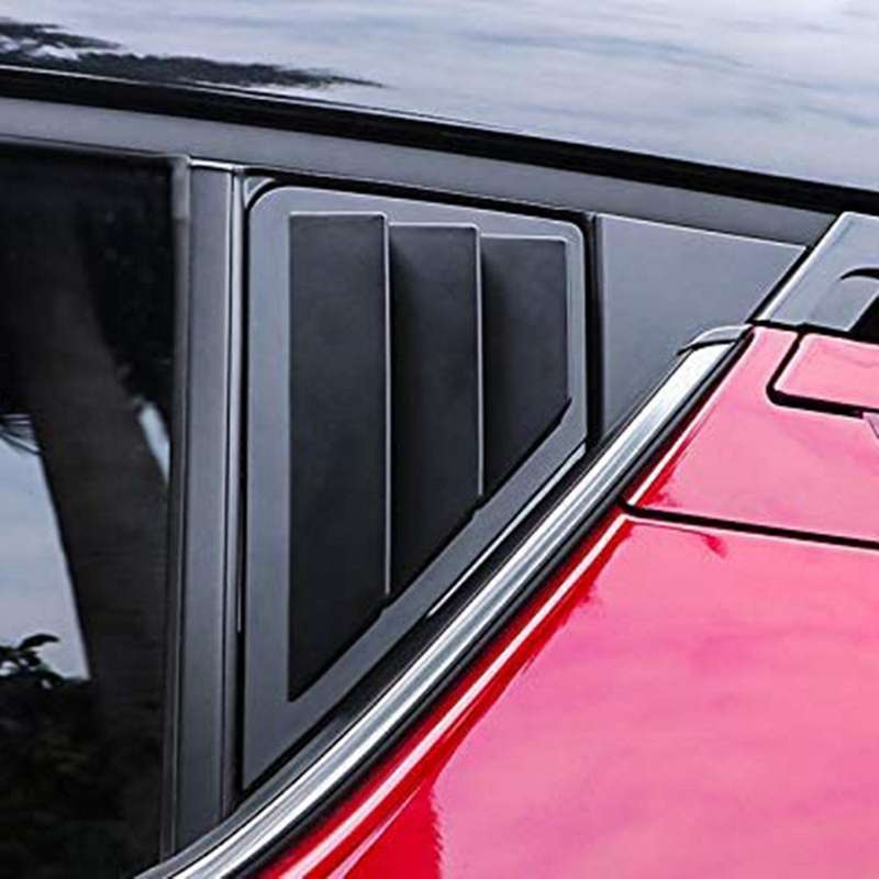 for C- 2016 - 2021 Car Accessories Rear Car Side Window Louvers Vent Cover Trim Auto Decorative