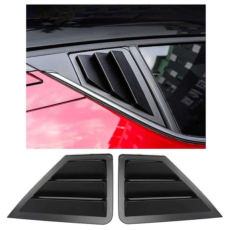for C- 2016 - 2021 Car Accessories Rear Car Side Window Louvers Vent Cover Trim Auto Decorative
