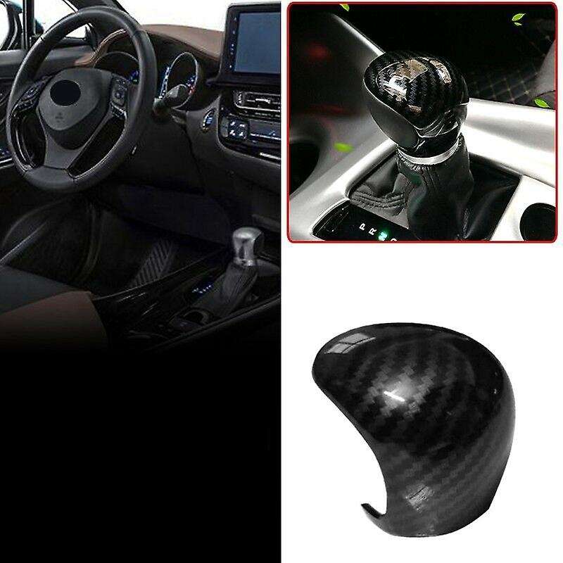 for C- 16-19 Carbon Fiber Shift Knobs Shift Lever Shift Decorate Cover Trim