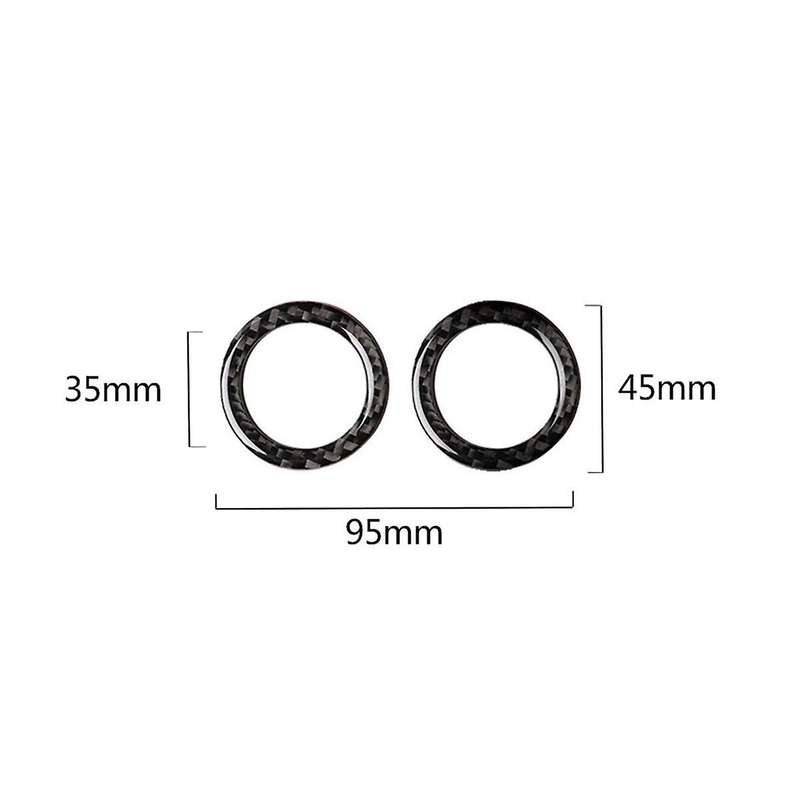 for C Class W204 07-10 Carbon Fiber Upper Outlet Trim