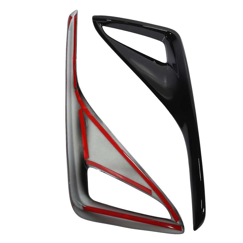 for C- 2017 2018 2019 Black Rear Bumper Fog Light Lamp Cover Trim Molding Garnish Frame