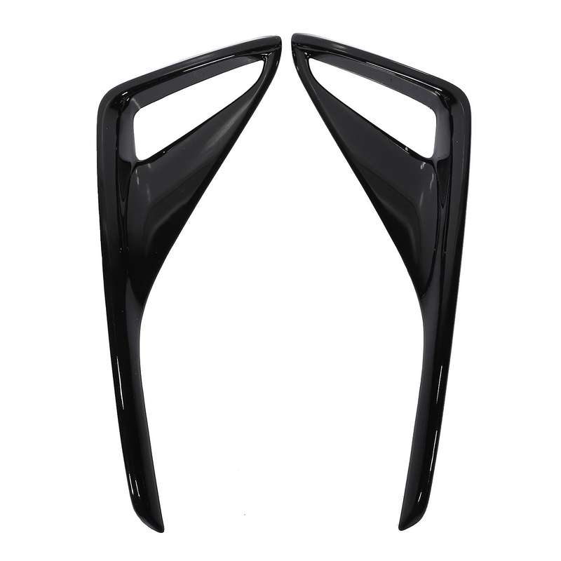 for C- 2017 2018 2019 Black Rear Bumper Fog Light Lamp Cover Trim Molding Garnish Frame