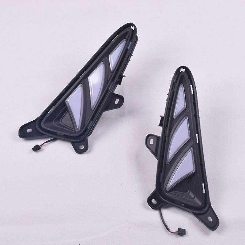 for C- 2017 2018 Led Daytime Running Light Fog Lamp Cover Drl Bumper Lights Turn Signal Lamp Dimmer