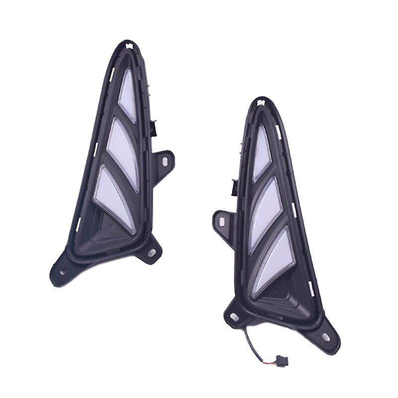 for C- 2017 2018 Led Daytime Running Light Fog Lamp Cover Drl Bumper Lights Turn Signal Lamp Dimmer