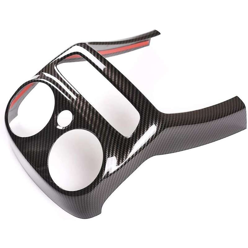 for C Class W205 2019 2020 Car Carbon Fiber Rear Air Conditioning Outlet Vent Frame Armrest Anti-Kic