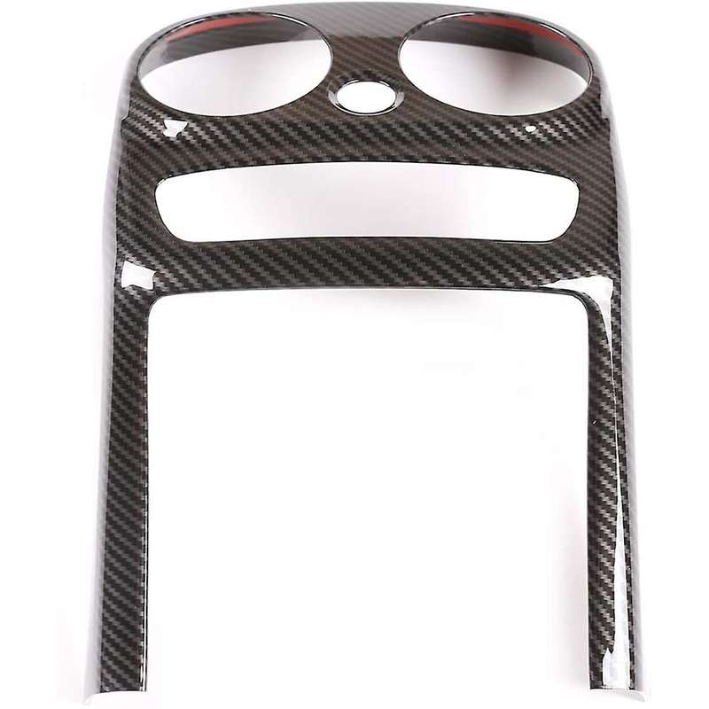 for C Class W205 2019 2020 Car Carbon Fiber Rear Air Conditioning Outlet Vent Frame Armrest Anti-Kic