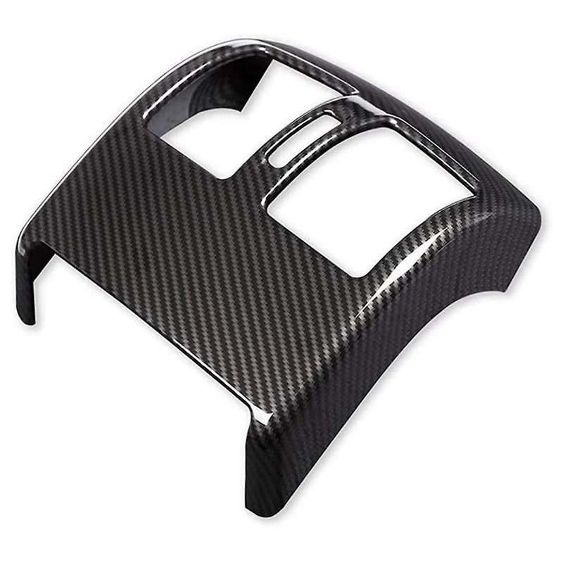 for C Class W204 2008-2013 Car Carbon Fiber Rear Air Condition Outlet Vent Frame Cover Trim Accessor