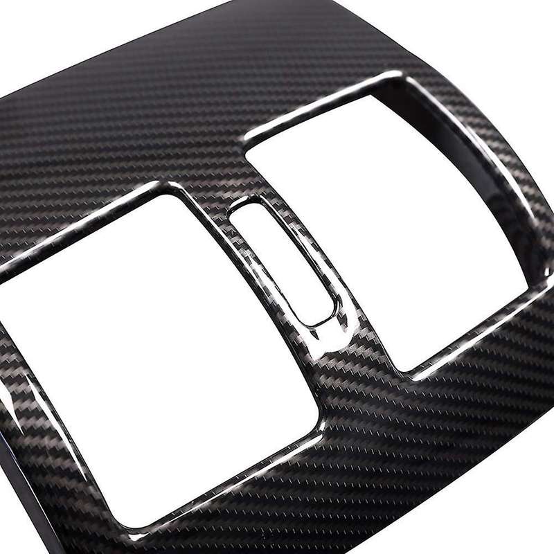 for C Class W204 2008-2013 Car Carbon Fiber Rear Air Condition Outlet Vent Frame Cover Trim Accessor