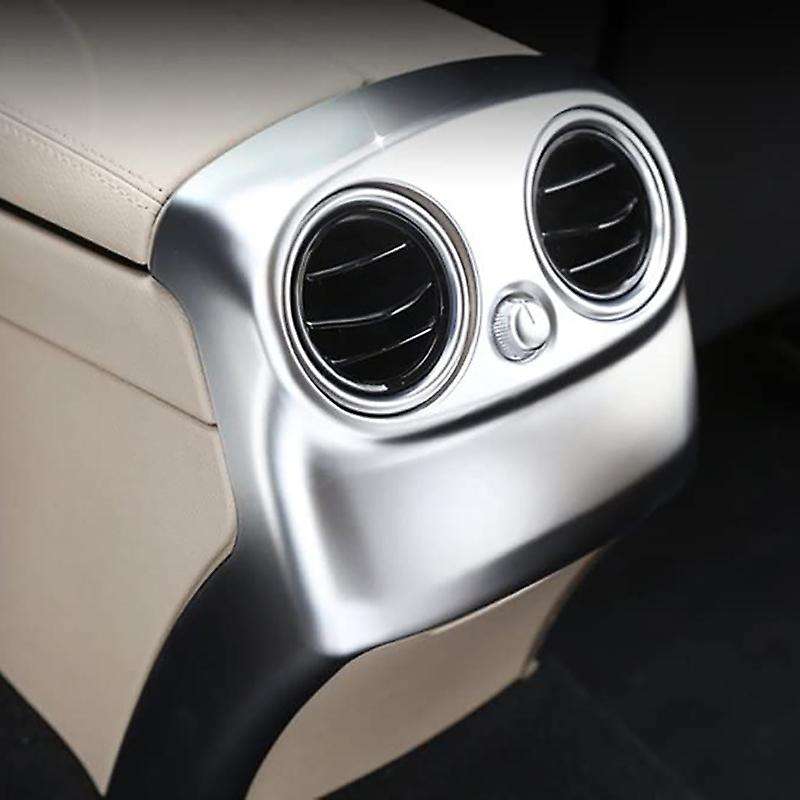 for C Class W205 C180 C200 2014-2018 Car Center Console Armrest Rear Air Outlet Vent Anti-Kick Cover