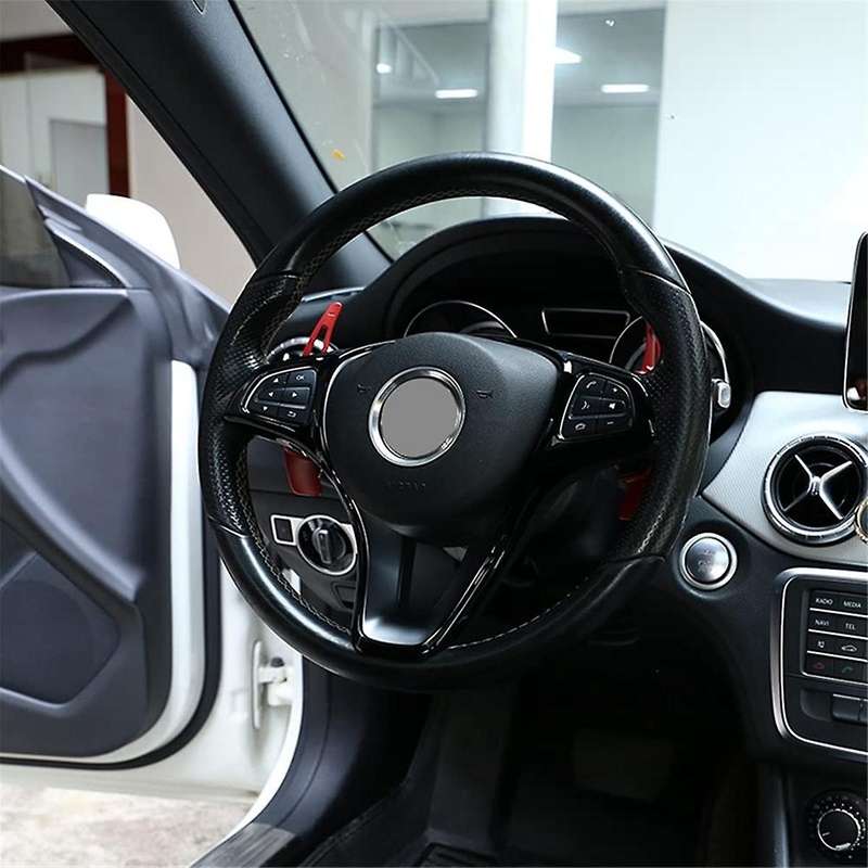for C E Class GLC CLA GLA W205 W213 X253 X156 Car Steering Wheel Decoration Frame Cover Trim,Bright